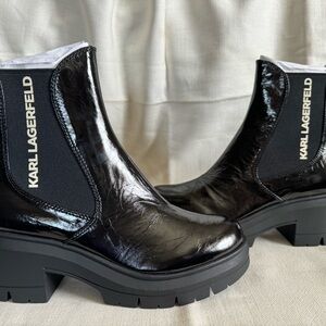 KARL LAGERFELD black boot size 9.5. New with box